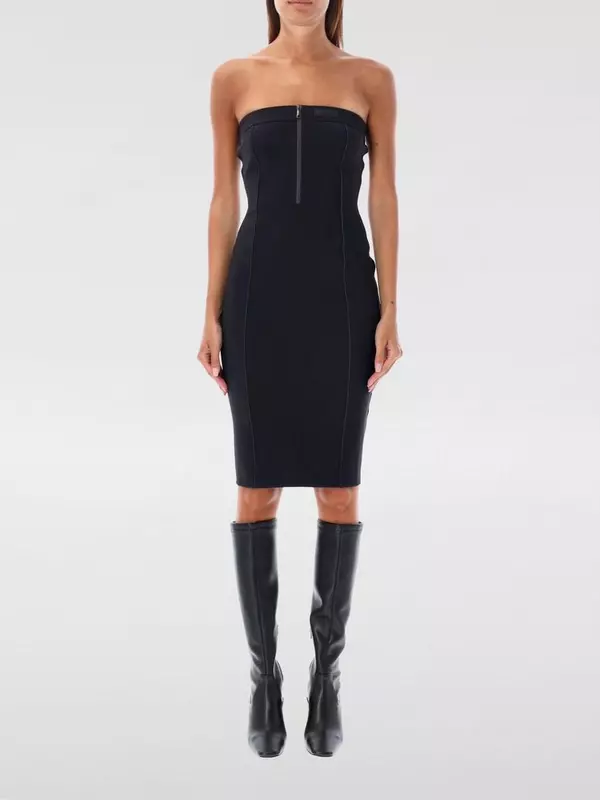 Black Cotton Cocktail Dress