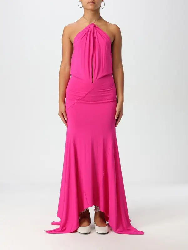 Fuchsia Jersey Cocktail Dress