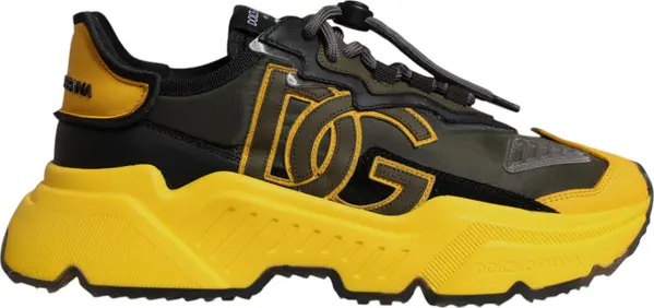 Black Yellow Daymaster Low Top Sneakers  Shoes
