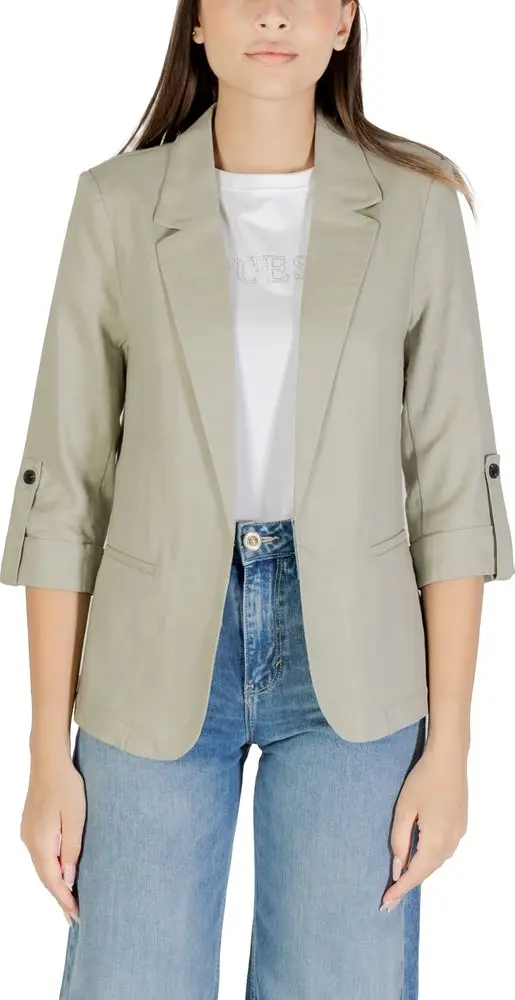 Green Linen Blazer