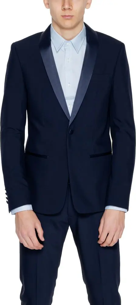 Blue Polyester Blazer