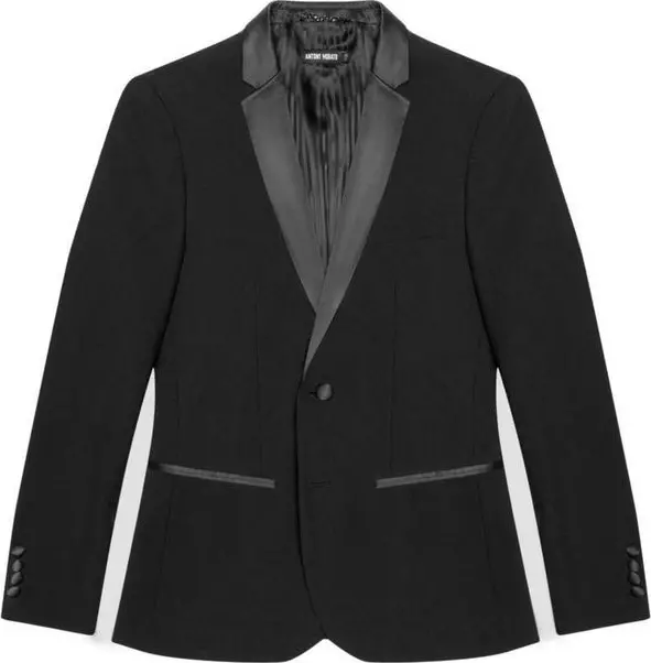 Black Polyester Blazer