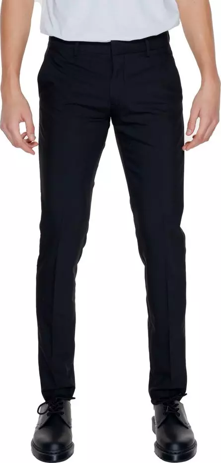 Black Polyester Dress Pants