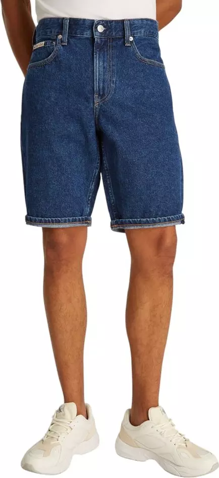 Blue Cotton Bermuda Shorts