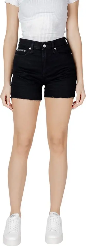 Black Cotton Shorts