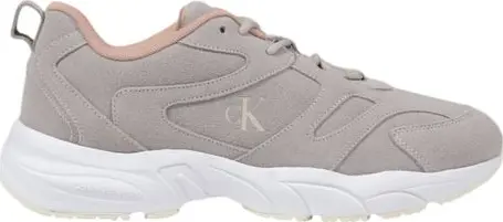 Gray Artificial Leather Athletic Sneakers
