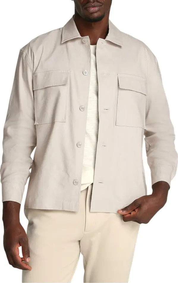 Beige Lyocell Coat
