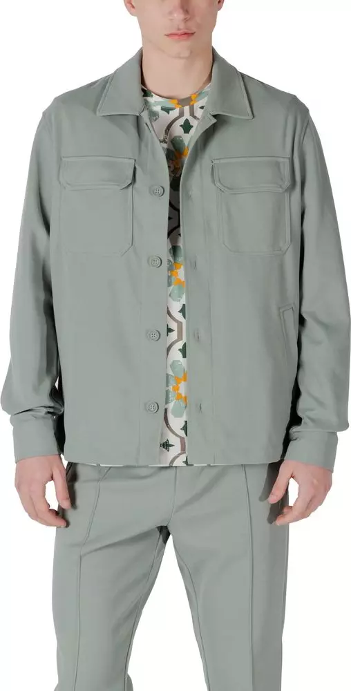 Bicolor Polyester Coat