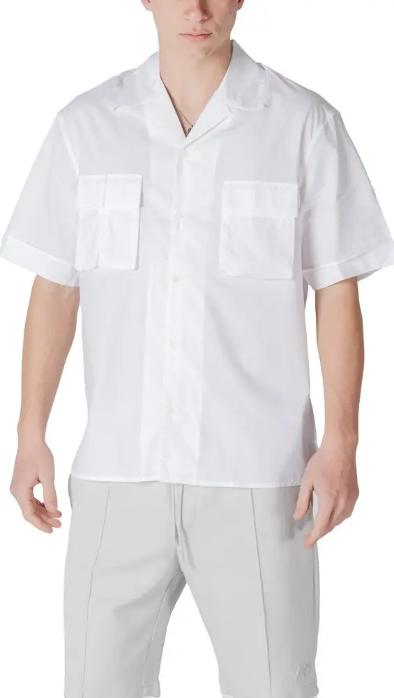 White Lyocell Shortsleeve Shirt