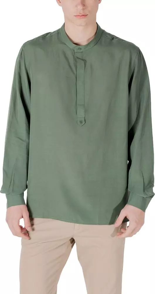 Bicolor Lyocell Shirt