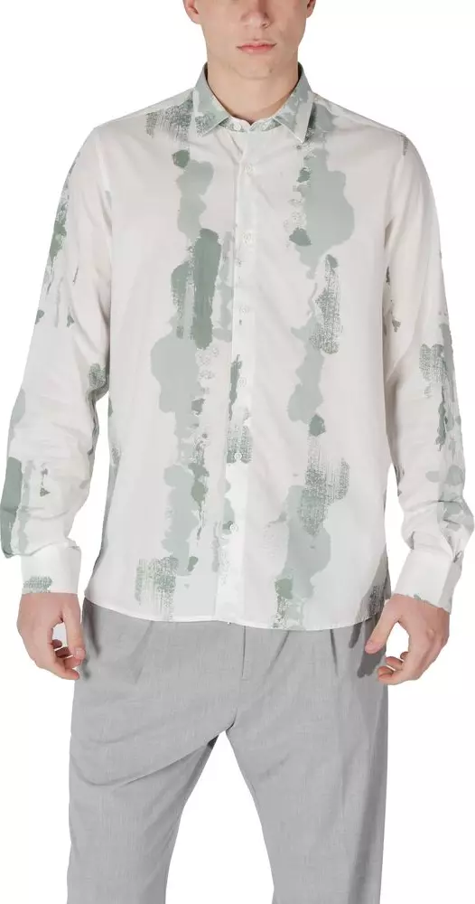 Bicolor Viscose Pattern Shirt