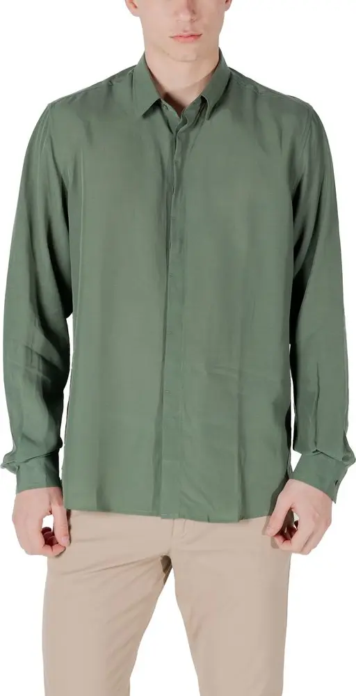 Bicolor Lyocell Dress Shirt