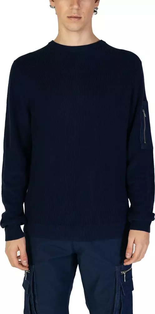 Blue Cotton Sweatshirt