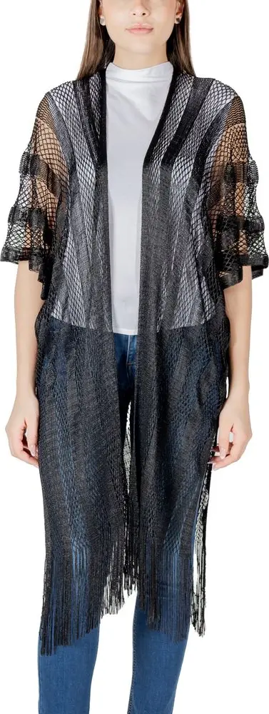 Black Polyester Scarf