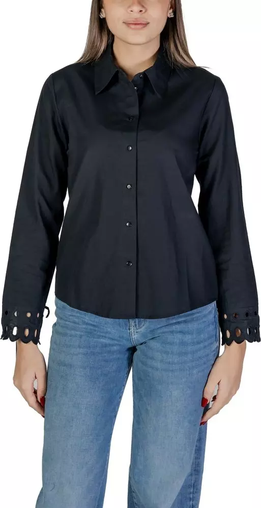 Black Cotton Blouse