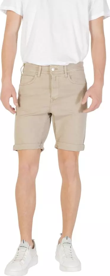 Green Cotton Bermuda Shorts