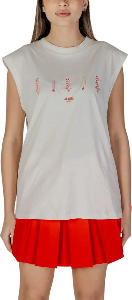 Cream Cotton Tank Tops