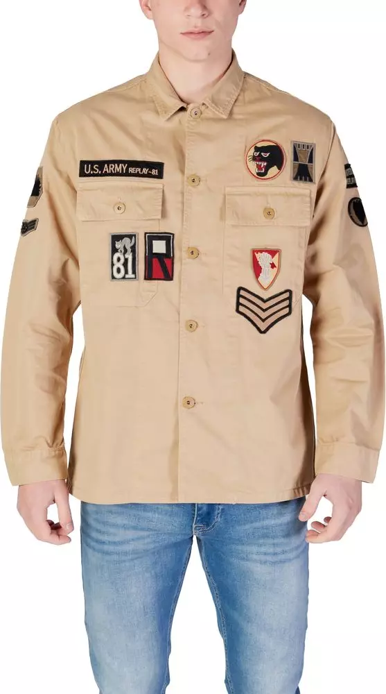 Beige Denim Shirt