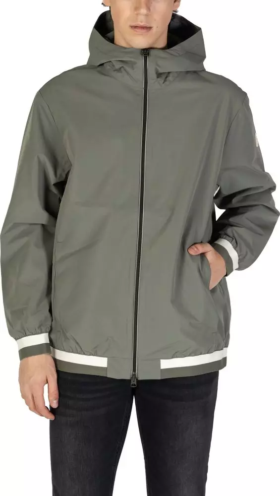 Green Polyester Shell Jacket
