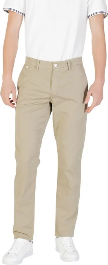 Bicolor Cotton Casual Pants