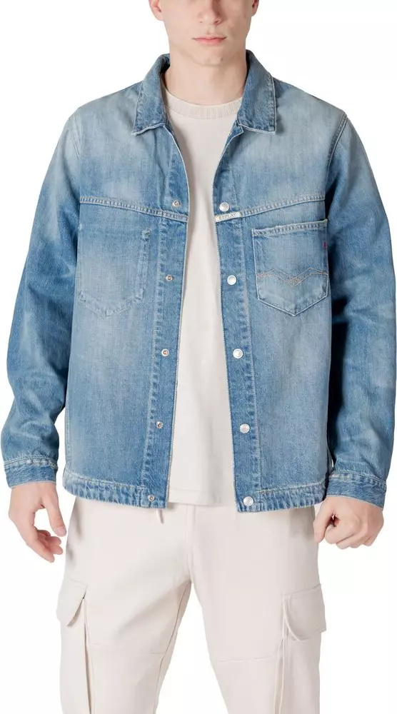 Light Blue Cotton Denim Jacket