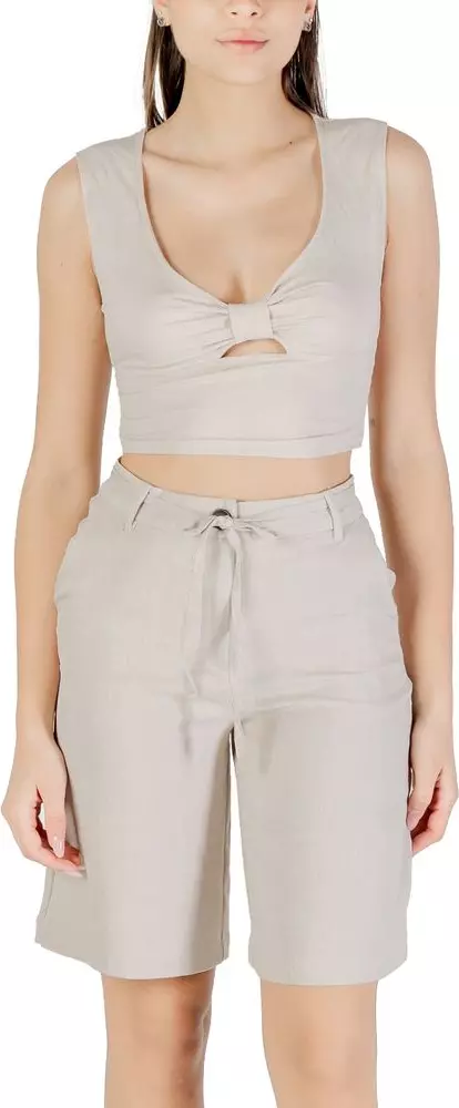 Beige Viscose Top