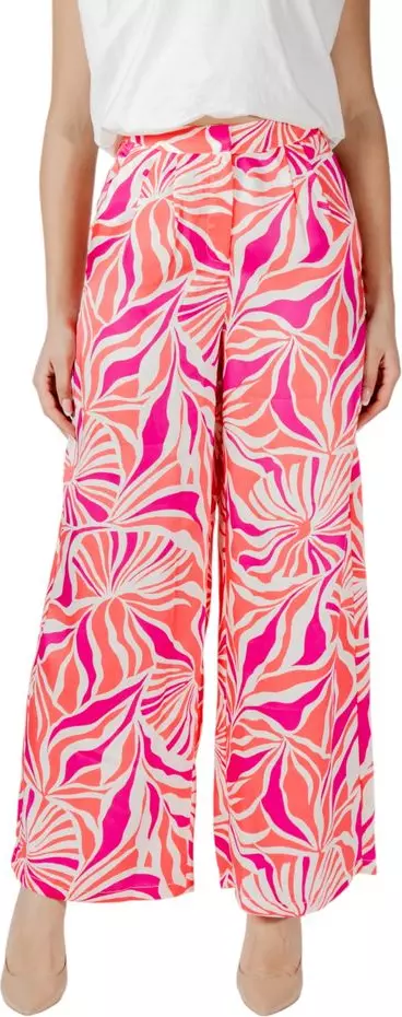 Multicolor Recycled Polyester Casual Pants