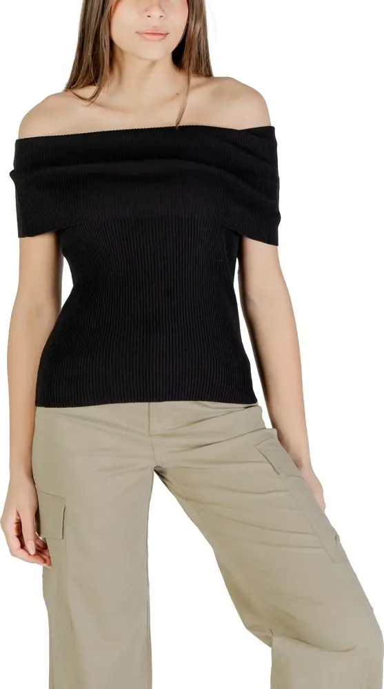 Black Polyester Bodysuit