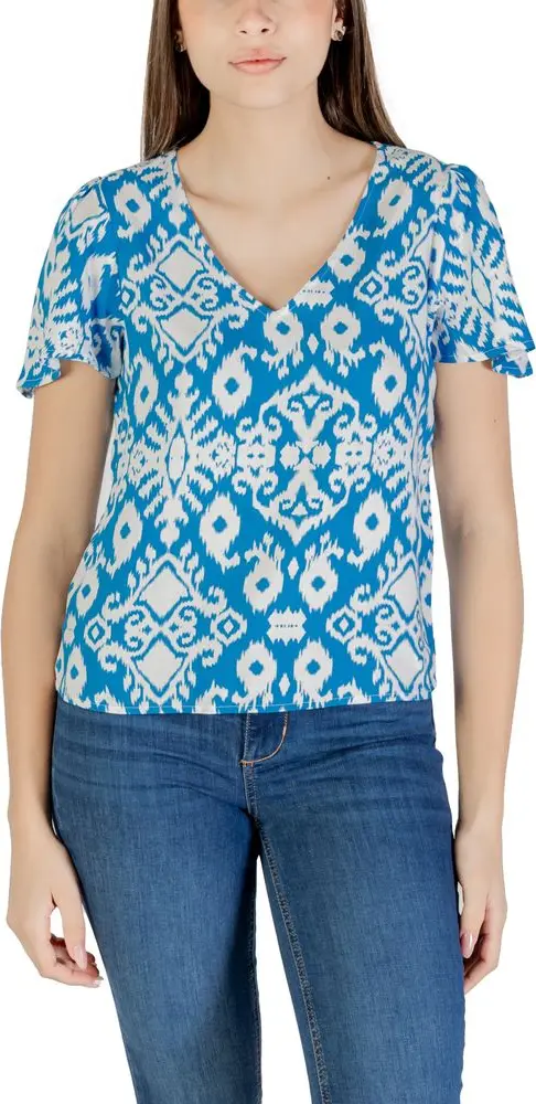Blue Viscose Blouse