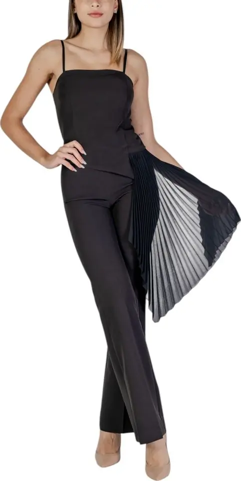 Black Polyester Rompers