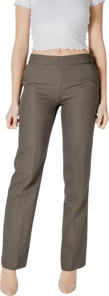 Bicolor Cotton Casual Pants