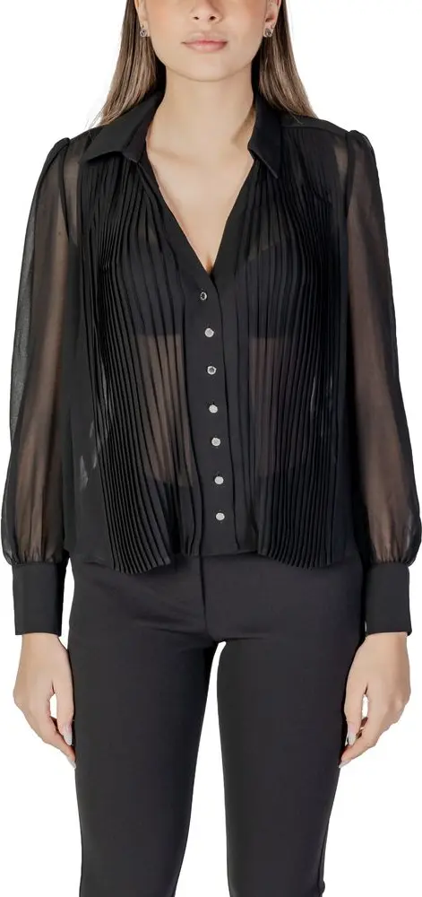 Black Polyester Blouse