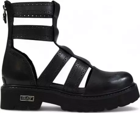 Black Leather Sandals