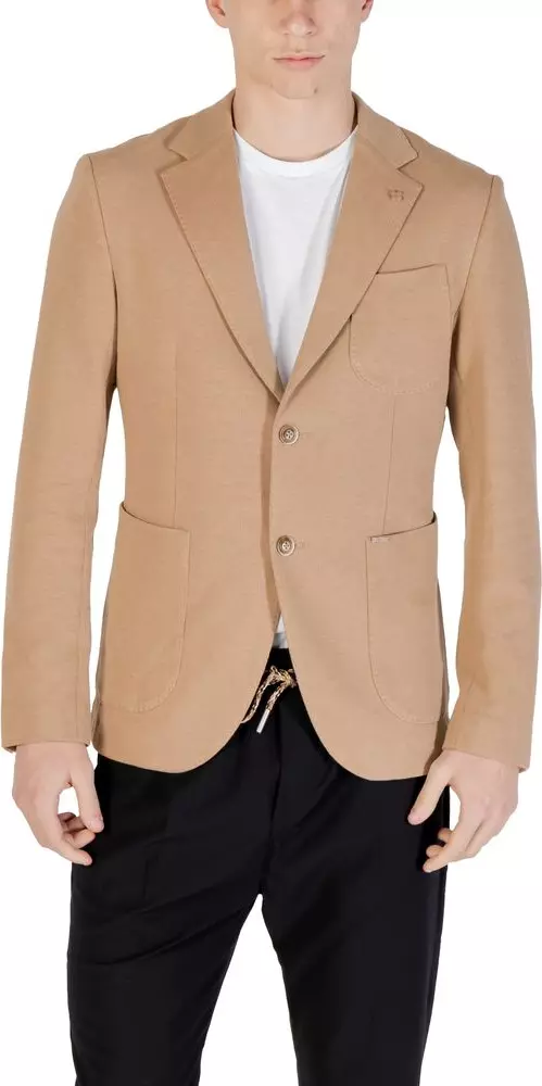 Beige Cotton Blazer