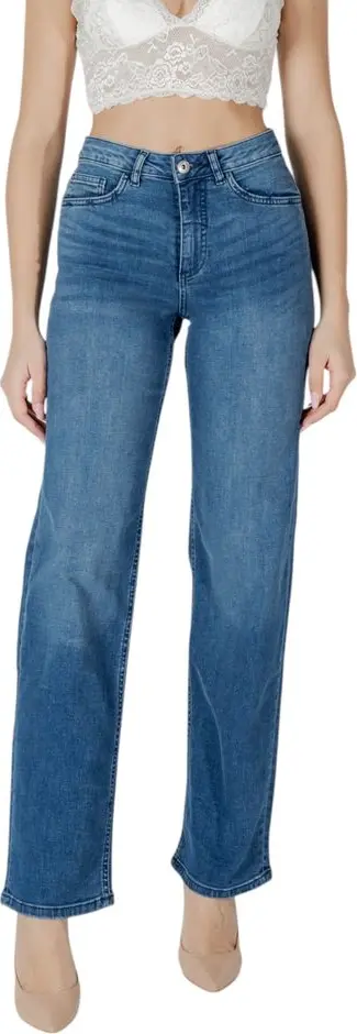 Blue Cotton Relaxed Fit Jeans