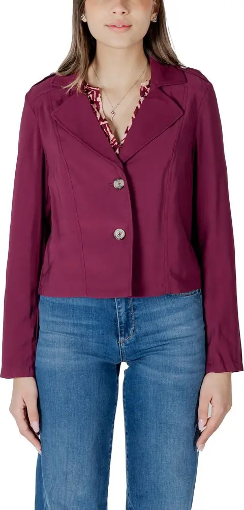 Purple Viscose Parka