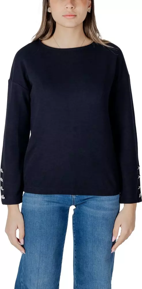 Blue Polyester Sweatshirt