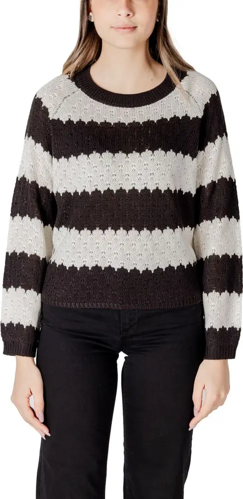 Black And White Marabou Sweatshirt