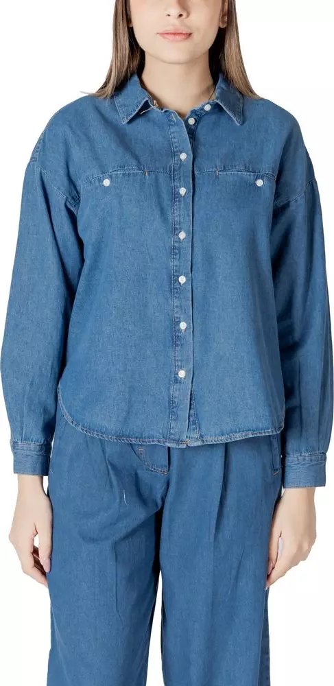 Blue Cotton Blouse