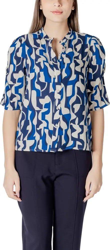 Blue Viscose Blouse