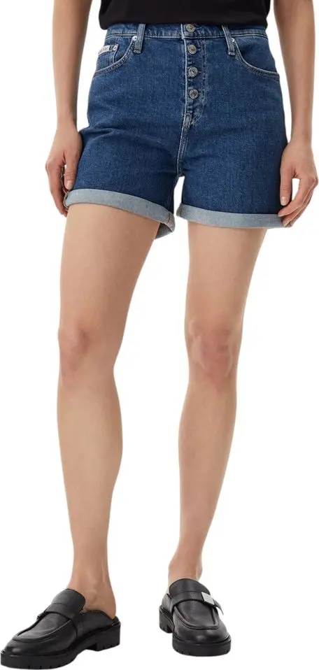 Blue Cotton Shorts