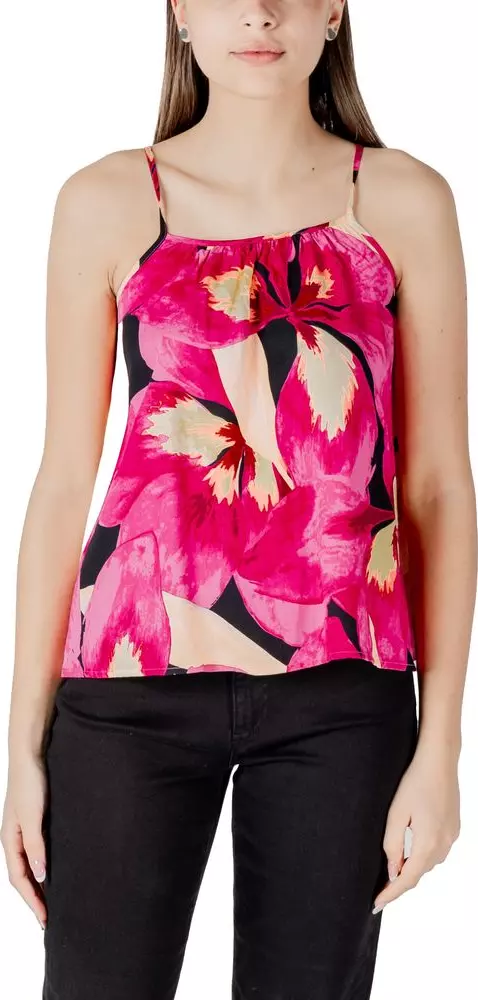 Pink Viscose Tank Tops