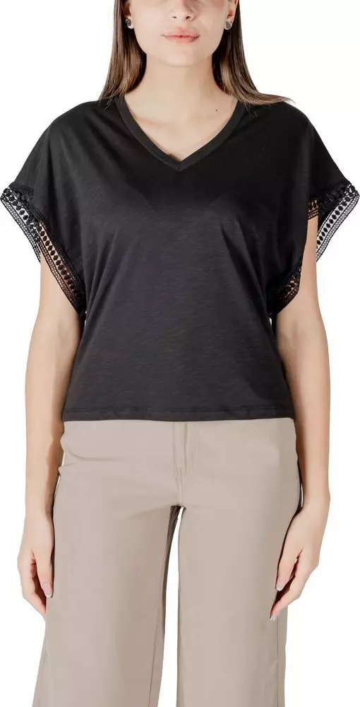 Black Cotton T-Shirt