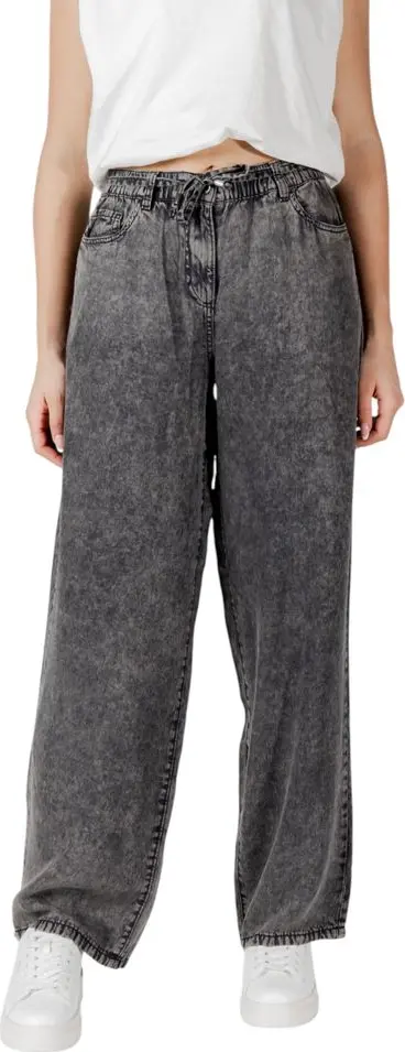 Black Lyocell Casual Pants