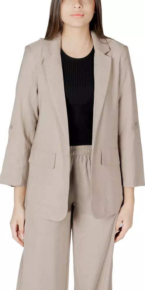 Beige Viscose Blazer