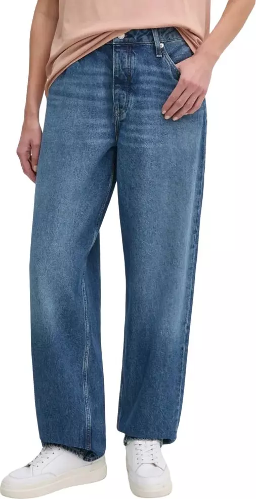Blue Cotton Mom Jeans