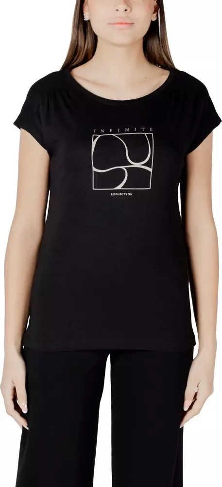 Black Cotton T-Shirt