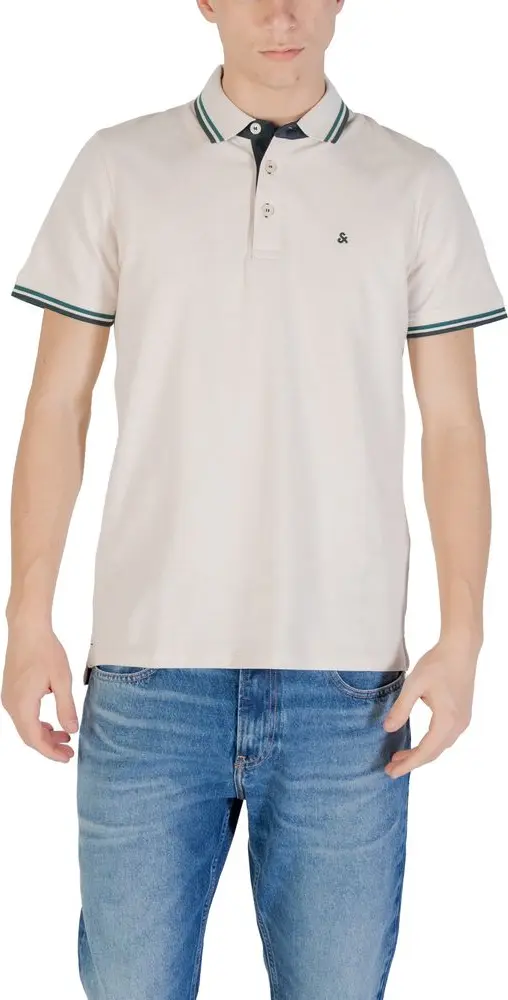 Beige Cotton Polo Shirt