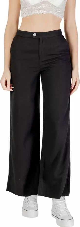 Black Viscose Pants
