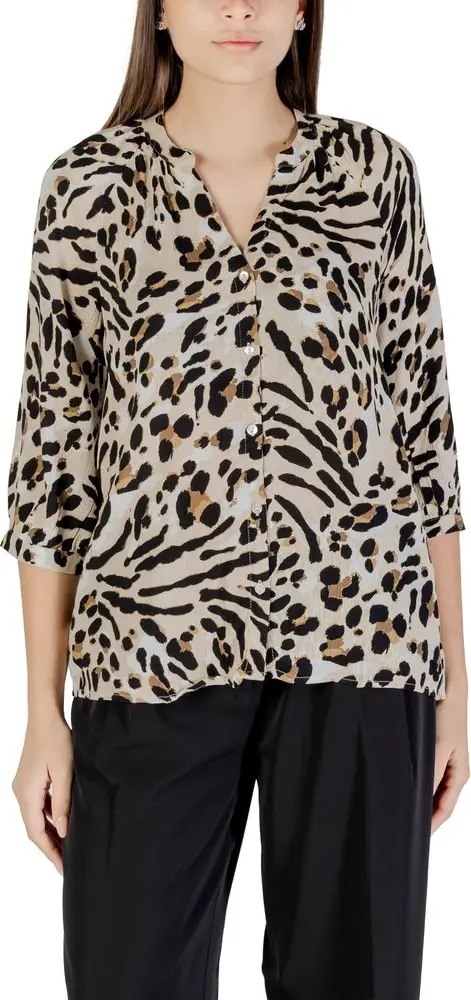 Beige Viscose Blouse